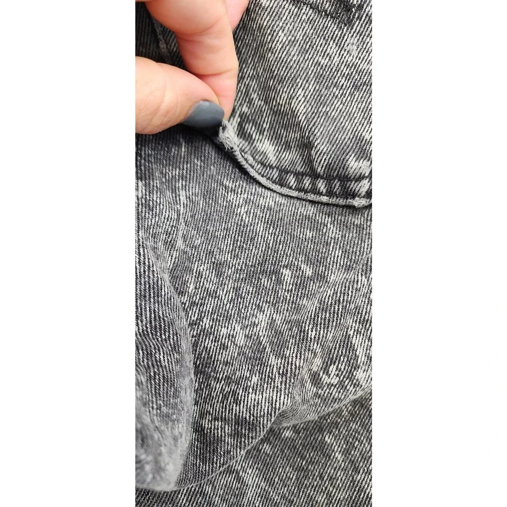 Vintage Levis 505 Made In U.S.A. Late 80's Black Wash Straight Leg Jeans 30 X 32